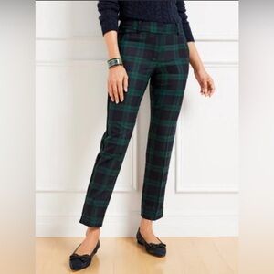 Talbots Wool Black Watch Plaid Heritage Pants 2 Petite
